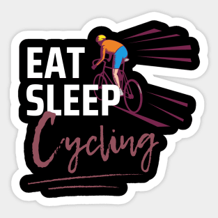 Eat Sleep Cycling Sticker